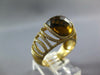 ESTATE 5.61CT DIAMOND & AAA SMOKEY TOPAZ 14KT YELLOW GOLD 3D DOME SHAPE FUN RING