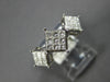 .75CT DIAMOND 14KT WHITE GOLD PRINCESS 3D PAST PRESENT FUTURE ANNIVERSARY RING