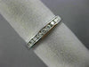 ESTATE .36CT DIAMOND 14KT WHITE GOLD 3D ETERNITY WEDDING ANNIVERSARY RING #1183