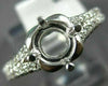 .45CT DIAMOND 14KT WHITE GOLD 3D 4 PRONG ROUND SEMI MOUNT ENGAGEMENT RING #17075