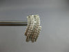 LARGE 2.25CT DIAMOND 18KT WHITE GOLD ROUND & BAGUETTE MULTI ROW HANGING EARRINGS
