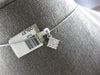 .25CT DIAMOND 14K WHITE GOLD ROUND INVISIBLE SQUARE GEOMETRICAL FLOATING PENDANT