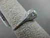 ANTIQUE .35CT OLD MINE DIAMOND 18KT WHITE GOLD FILIGREE ENGAGEMENT RING #21350