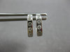 ANTIQUE .26CT DIAMOND 18K WHITE GOLD HANDCRAFTED FILIGREE SQUARE EARRINGS #28014