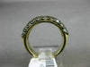 ESTATE 1.55CT CHOCOLATE FANCY DIAMOND 14KT YELLOW GOLD 3D 3 ROW ANNIVERSARY RING