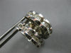 LARGE .72CT DIAMOND 14KT WHITE GOLD BAGUETTE FLOWER STAR & MOON EARRINGS #27720