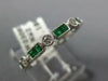 .65CT DIAMOND & AAA EMERALD 18K WHITE GOLD 3D PRINCESS FILIGREE ANNIVERSARY RING