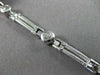 ESTATE WIDE 1.20CT DIAMOND 14KT WHITE GOLD ETOILE SOLID BRACELET STUNNING #19274