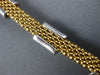 ESTATE .75CT DIAMOND 14K 2 TONE GOLD 3D SQUARE BY THE YARD MESH ITALIAN BRACELET