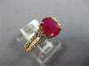 1.90CT DIAMOND & AAA RUBY 14KT ROSE GOLD 3D OVAL & ROUND CLASSIC ENGAGEMENT RING