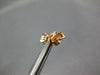 ESTATE .69CT DIAMOND 18KT ROSE GOLD 3D CLUSTER FLOWER STAR STUD EARRINGS