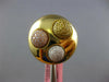 LARGE 1.10CT WHITE CANARY & PINK DIAMOND 18K YELLOW GOLD MULTI CIRCULAR FUN RING