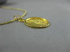 ANTIQUE 14KT YELLOW GOLD 3D HANDCRAFTED CIRCULAR CHRIST RELIGIOUS PENDANT #25001