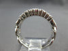 ESTATE .45CT DIAMOND 14KT WHITE GOLD 3D 2 ROW LOVE KNOT ANNIVERSARY RING #28021