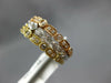 ESTATE WIDE .46CT DIAMOND 18KT TRI COLOR GOLD FILIGREE MILGRAIN STACKABLE RING