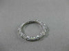ANTIQUE 1.43CT BAGUETTE & ROUND DIAMOND 14KT WHITE GOLD ETERNITY RING 3mm #20970