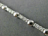 ESTATE LONG 1.87CT ROUND DIAMOND 14KT WHITE GOLD BEADED TENNIS BRACELET #21896