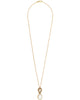5.71CT MOCHA DIAMOND & AAA WHITE SMOKY TOPAZ 18K ROSE GOLD OVAL FLOATING PENDANT