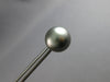 ESTATE LARGE AAA TAHITIAN PEARL 14KT WHITE GOLD 3D 13MM CLASSIC STUD EARRINGS