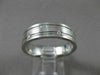 ESTATE WIDE 0.46CTW DIAMOND 14KT WHITE GOLD 2 ROW ETOLIE MENS RING UNIQUE #17315