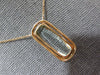 LARGE 6.14CT DIAMOND & GREEN AMETHYST 18KT ROSE GOLD ELONGATED CUSHION NECKLACE