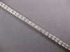 ESTATE 2.23CT DIAMOND 18KT WHITE GOLD 3D SQUARE FILIGREE CLASSIC TENNIS BRACELET