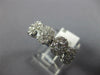 WIDE 1.40CT DIAMOND 14KT WHITE GOLD FLOWER CLUSTER HALO WEDDING ANNIVERSARY RING