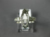 LARGE .24CT DIAMOND 14KT WHITE GOLD 3D MARQUISE SEMI MOUNT ENGAGEMENT RING #4908