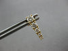 ESTATE .72CT DIAMOND 18KT YELLOW GOLD 3D ROUND GRADUATING FUN HANGING EARRINGS