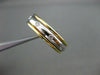 ESTATE .38CT DIAMOND 14KT TWO TONE GOLD ETOILE FLOATING ETERNITY RING 5mm #21324