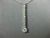 ESTATE .60CT DIAMOND 14KT WHITE GOLD 3D SOLITAIRE JOURNEY FLOATING PENDANT