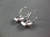 3.0CT DIAMOND & PINK TOPAZ 14KT WHITE GOLD CUSHION SQUARE HALO HANGING EARRINGS