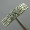 .50CT DIAMOND 14KT WHITE GOLD MULTI ROW FILIGREE SEMI ETERNITY ANNIVERSARY RING
