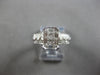 WIDE 1.26CT DIAMOND 14K WHITE GOLD PRINCESS & ROUND INVISIBLE OCTAGON RING 28169