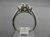 ESTATE .38CT DIAMOND 14KT WHITE GOLD 3D LUCIDA SEMI MOUNT ENGAGEMENT RING #15266