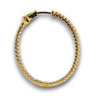 LARGE 1.34CT DIAMOND 14KT YELLOW GOLD 3D ROUND INSIDE OUT HOOP HANGING EARRINGS