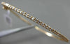 ESTATE .50CT DIAMOND 14KT ROSE GOLD 3D 2mm CLASSIC SHARE PRONG BANGLE BRACELET