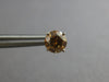 .92CT CHOCOLATE FANCY DIAMOND 14KT WHITE GOLD SOLITAIRE SCREWBACK STUD EARRINGS