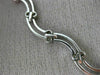 ESTATE 2.16CT ROUND DIAMOND 14K WHITE GOLD 3D CLASSIC DOUBLE WAVE NECKLACE #6869