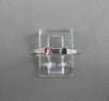 ESTATE .37CT BAGUETTE DIAMOND 14KT WHITE GOLD 3D WEDDING ANNIVERSARY RING #1179