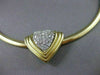 ESTATE 2.25CT DIAMOND 14K WHITE & YELLOW GOLD HEART SLIDE NECKLACE BEAUTIFUL 305