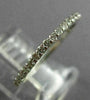 ESTATE .27CT DIAMOND 14K WHITE GOLD SEMI ETERNITY WEDDING ANNIVERSARY RING 25722