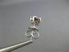 ESTATE .69CT DIAMOND 18KT WHITE GOLD 3D FLOWER INVISIBLE STUD EARRINGS