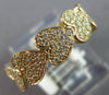 WIDE .29CT DIAMOND 14KT YELLOW GOLD MULTI HEART SEMI ETERNITY ANNIVERSARY RING