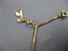 ESTATE EXTRA LONG 14KT YELLOW GOLD 3D MULTI CHARM CLASSIC ITALIAN BRACELET