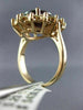 LARGE 7.10CT DIAMOND & RHODOLITE 14K ROSE GOLD 3D PRINCESS DIANA ENGAGEMENT RING