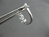 1.02CT DIAMOND 18KT WHITE GOLD 3D 3 STONE PAST PRESENT FUTURE LEVERBACK EARRINGS