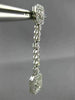 ESTATE .91CT DIAMOND 18KT WHITE GOLD RECTANGULAR MILGRAIN STAR HANGING EARRINGS