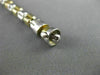 ESTATE 14KT WHITE AND YELLOW GOLD 3D SHINY BARREL ITALIAN BRACELET #22601