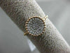 ESTATE .23CT ROUND DIAMOND 14KT ROSE GOLD 3D BEAD CIRCLE MILGRAIN PAVE ROPE RING